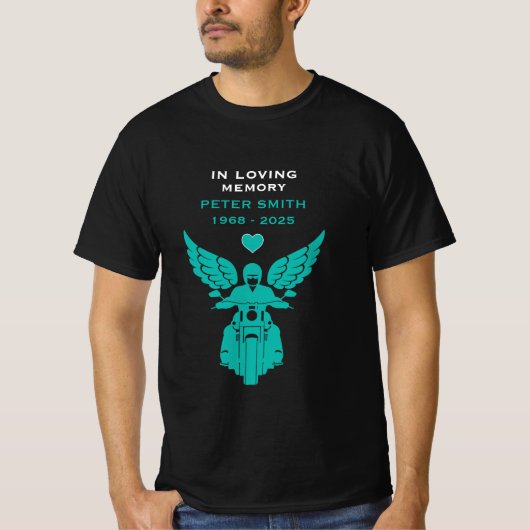 バイク乗り追悼・葬儀 Tシャツ (正面)