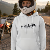 バイク人生の進化パーカー パーカ