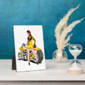 バイク付き女の子 フォトプラーク (側面)