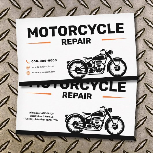 バイク修理サービス 名刺