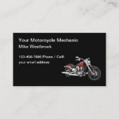バイク修理整備士 名刺 (正面)