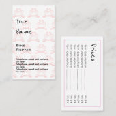 バイク修理正札を"エコーします" 名刺 (正面/裏面)