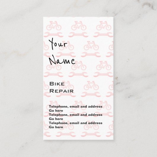 バイク修理正札を"エコーします" 名刺 (正面)