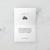 バイク写真結婚のサンキューカード カード (内部)