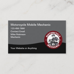 バイク出張整備業のビジネスカード 名刺
