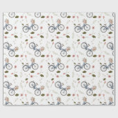 バイク及び春の花-包装紙 ラッピングペーパー (フラット)