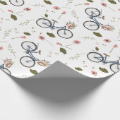 バイク及び春の花-包装紙 ラッピングペーパー (角)