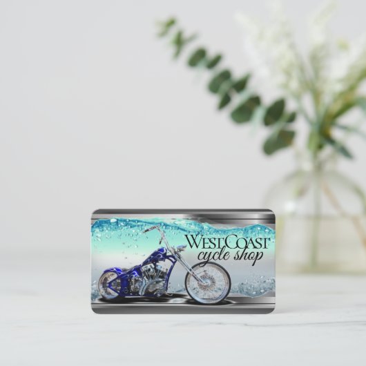 バイク名刺 名刺 (スタンド正面)