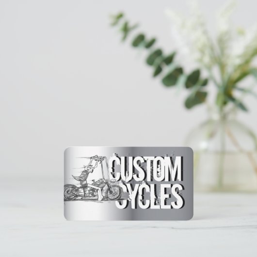 バイク名刺 名刺 (スタンド正面)