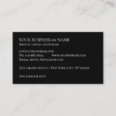 バイク商店バイクもしくは自転車に乗る人名刺 名刺 (裏面)