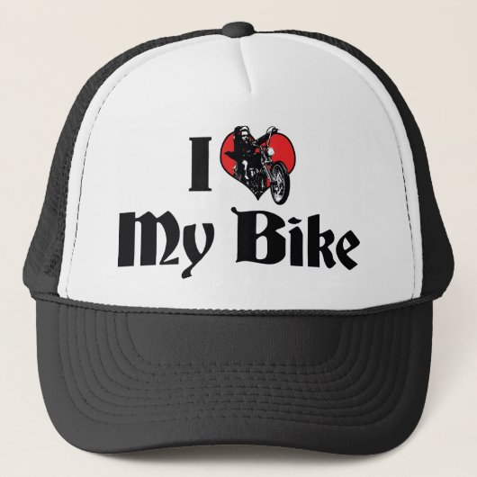 バイク大好きハート キャップ (正面)