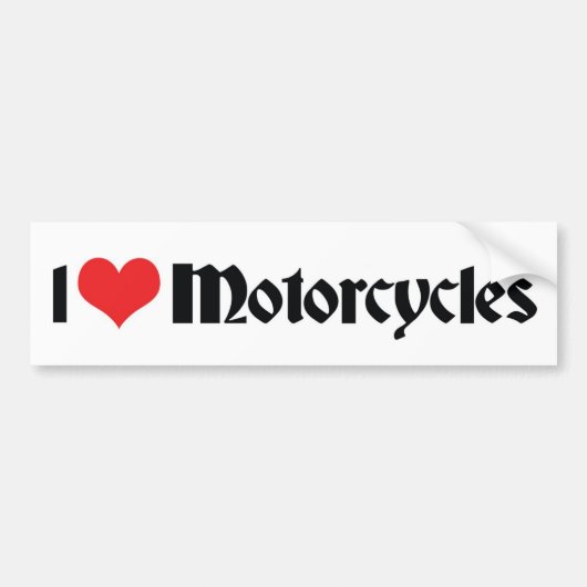 バイク大好き バンパーステッカー (正面)
