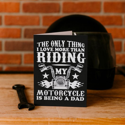 バイク好きなパパ カード