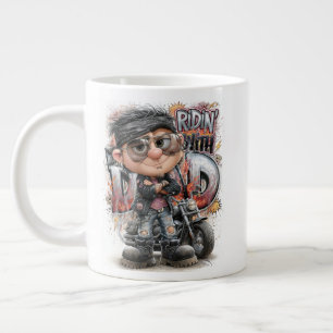 バイク好きな父 ジャンボコーヒーマグカップ