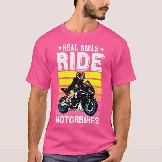 バイク好きのためのおもしろバイクデザイン Tシャツ (正面)