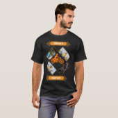 バイク好きのためのオリジナルフォトコラージュ Tシャツ (正面フル)