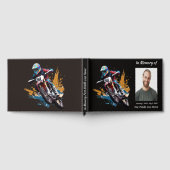 バイク好きのための追悼メモリアルフォトギフト ゲストブック (全面)