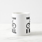 バイク好きのための面白いマグカップ "How I Roll" コーヒーマグカップ (中央)
