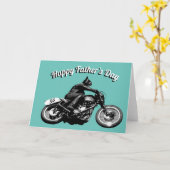 バイク好きの父の日 カード (黄色い花)