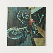 バイク好きへのプレゼント タペストリー (正面(横))
