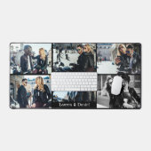 バイク好きパーソナライズ画像バレンタインカップル デスクマット (キーボード&マウス)