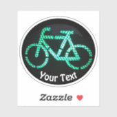 バイク好き地球に優しと移動自転車 シール (シート)