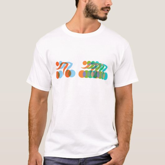 バイク好き、サイクリストの為のコミュニティ Tシャツ (正面)
