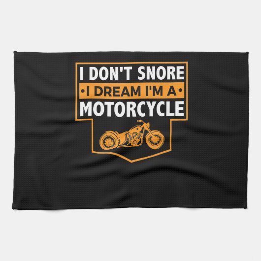 バイク好実在きの人にバイク乗りのプレゼント。 キッチンタオル (横)