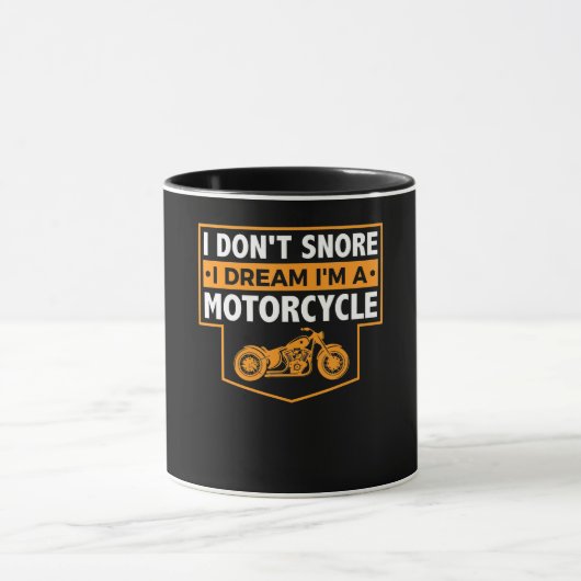 バイク好実在きの人にバイク乗りのプレゼント。 マグカップ (中央)