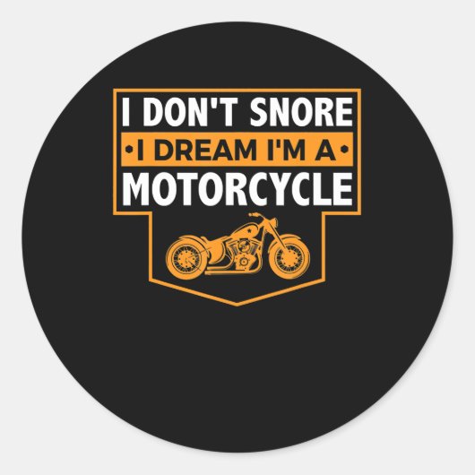 バイク好実在きの人にバイク乗りのプレゼント。 ラウンドシール (正面)