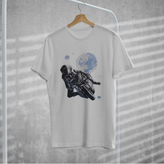 バイク宇宙飛行士 Tシャツ