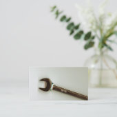 バイク小さいエンジンの整備士修理fixitの修理人 名刺 (スタンド正面)