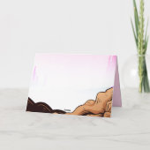 バイク少年が贈るダートスタントバイクの誕生日お礼カード サンキューカード (裏面)