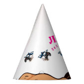 バイク少年 ダートスタントバイク バースデー パーティー ハット (左)