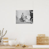 バイク巡査1923年。ヴィンテージ写真 ポスター (キッチン)