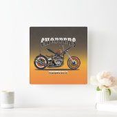 バイク広場の壁時計 スクエア壁時計 (ホーム)