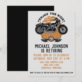 バイク引退パーティー招待状 招待状
