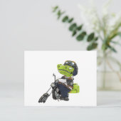 バイク恐竜ティラノサウルスレックス ポストカード (スタンド正面)