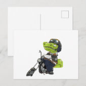 バイク恐竜ティラノサウルスレックス ポストカード (正面/裏面)