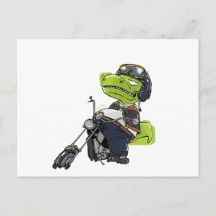 バイク恐竜ティラノサウルスレックス ポストカード