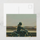 バイク愛好家のギフト ポストカード (正面/裏面)
