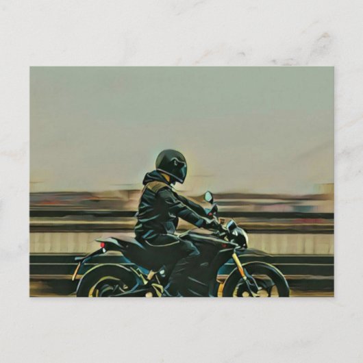バイク愛好家のギフト ポストカード (正面)
