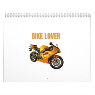 バイク愛好家バイクTシャツ スポーツバイクライダーD カレンダー