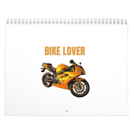 バイク愛好家バイクTシャツ | スポーツバイクライダーD カレンダー (カバー)