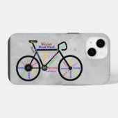 バイク感動的やる気を起こさせるワードサイクリング引用文 iPhoneケース (裏面横)