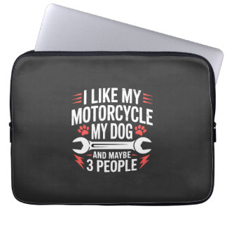 バイク犬オーナーのユーモア ラップトップスリーブ