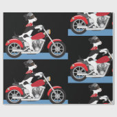バイク犬 ラッピングペーパー (フラット)