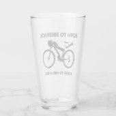 バイク生まれクのハイキングを余儀なくされるバイケパック タンブラーグラス (裏面)