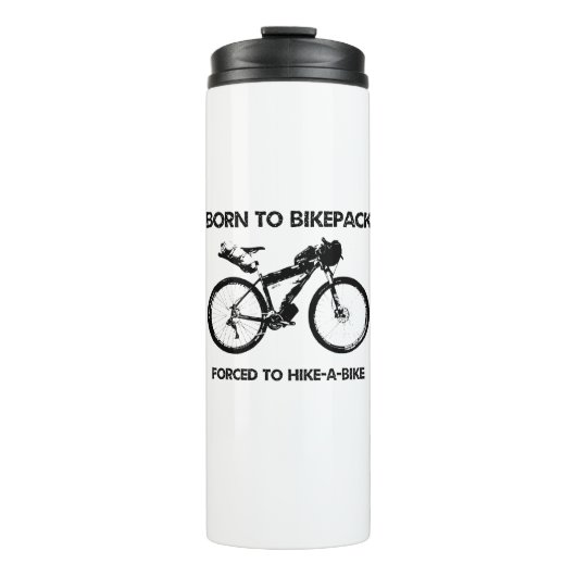 バイク生まれクのハイキングを余儀なくされるバイケパック タンブラー (正面)