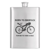 バイク生まれクのハイキングを余儀なくされるバイケパック フラスク (正面)